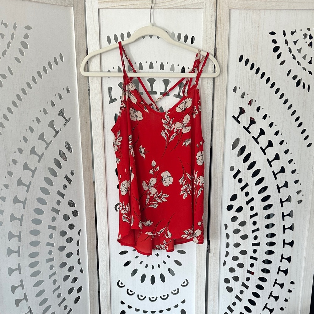 Sienna Sky Red Floral Camisole Top